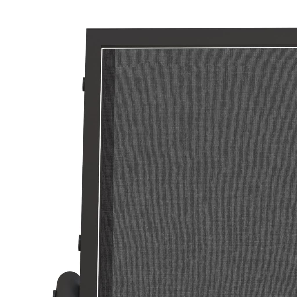 Garden Glider Chair Black 61x76x87 cm Textilene&Steel
