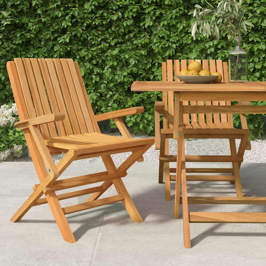 Folding Chairs 2 pcs 61x67x90 cm Solid Wood Teak