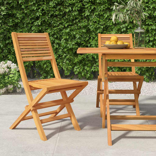 Folding Chairs 2 pcs 47x62x90 cm Solid Wood Teak