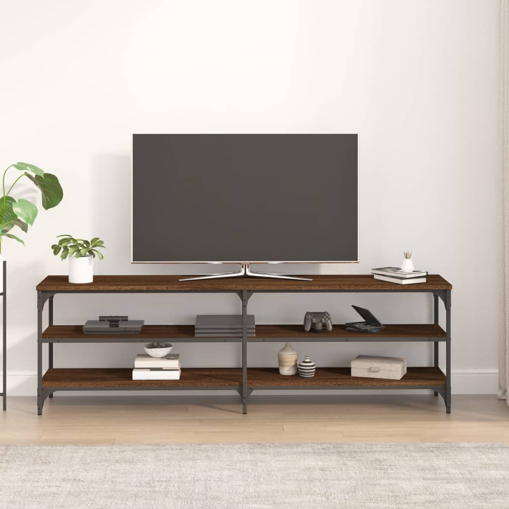 vidaXL TV Cabinet Brown Oak 160x30x50 cm Engineered Wood