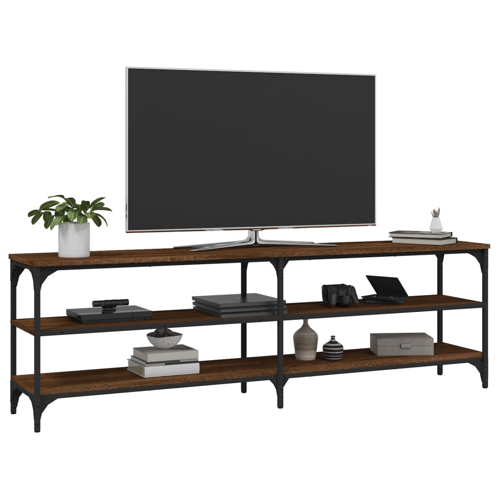 vidaXL TV Cabinet Brown Oak 160x30x50 cm Engineered Wood