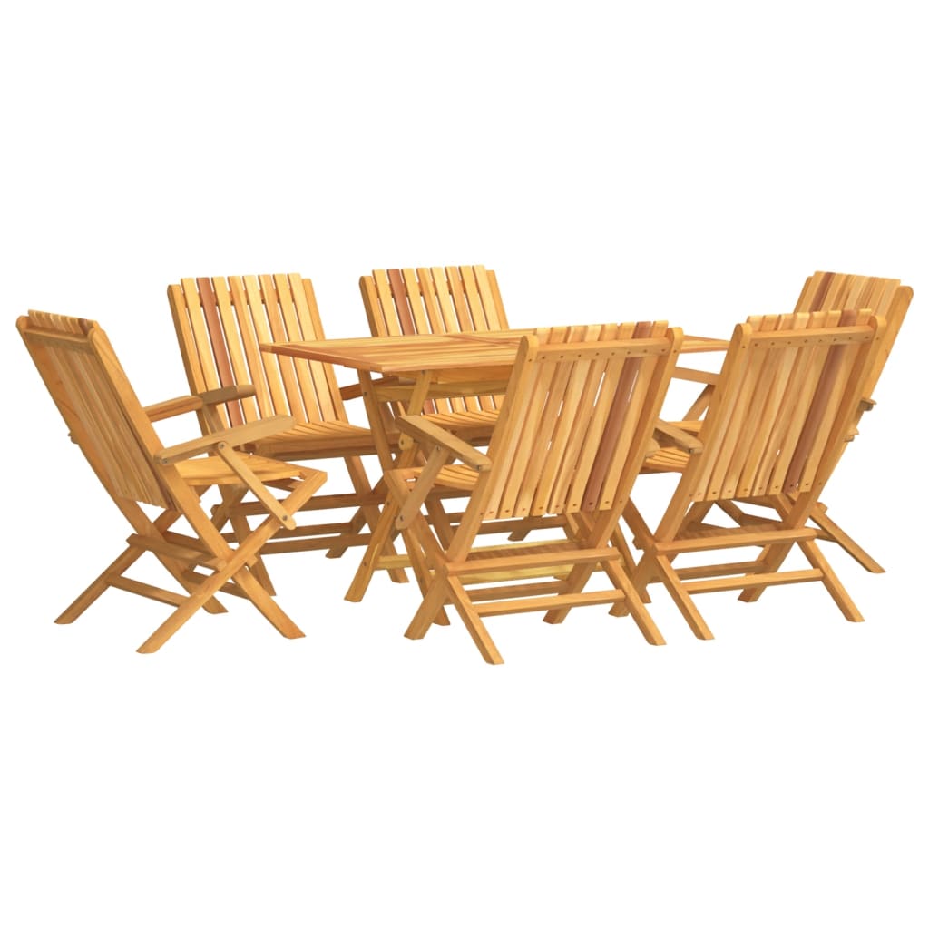 Garden Dining Set | Natural Teak | Solid Teak Wood | Medium | Foldable