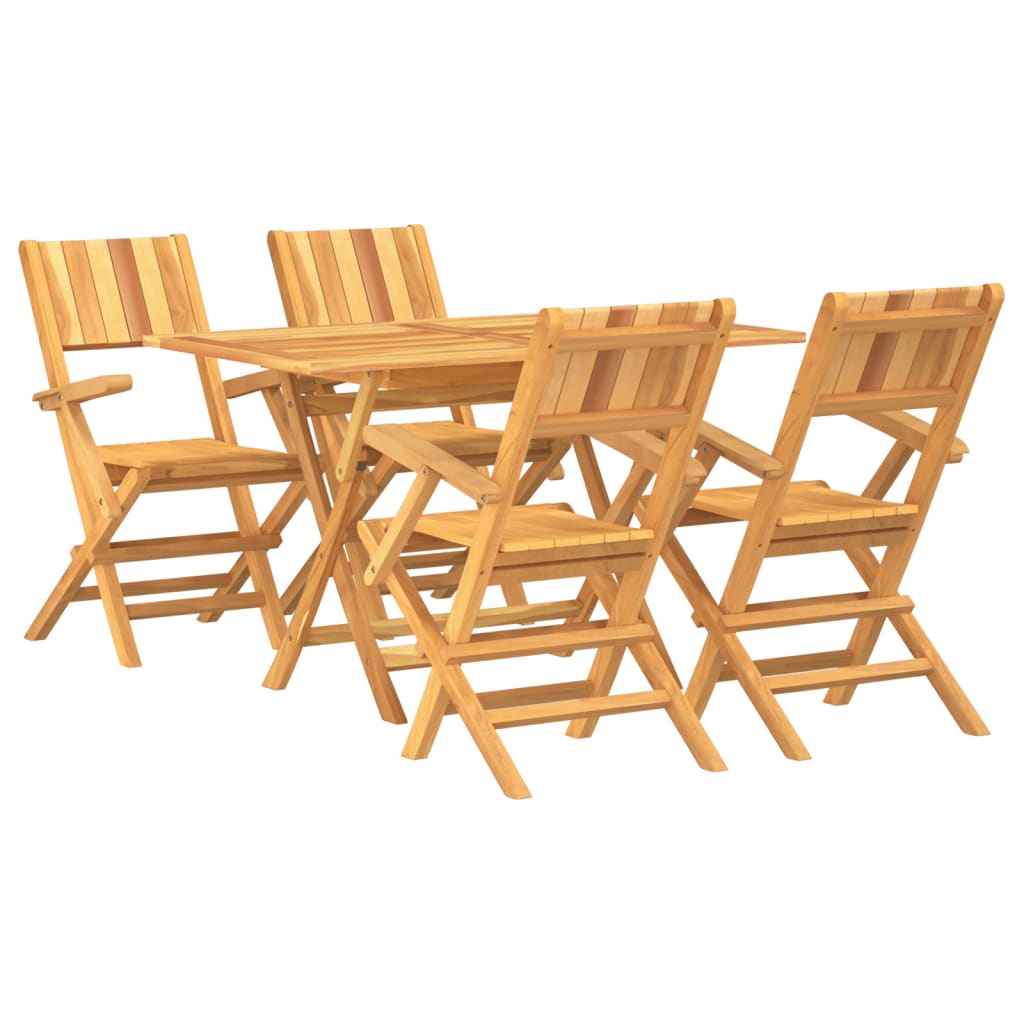 Garden Dining Set | Natural Teak | Solid Teak Wood | Foldable