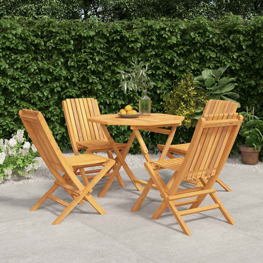 Garden Dining Set | Natural Wood | Solid teak wood | Medium | Foldable