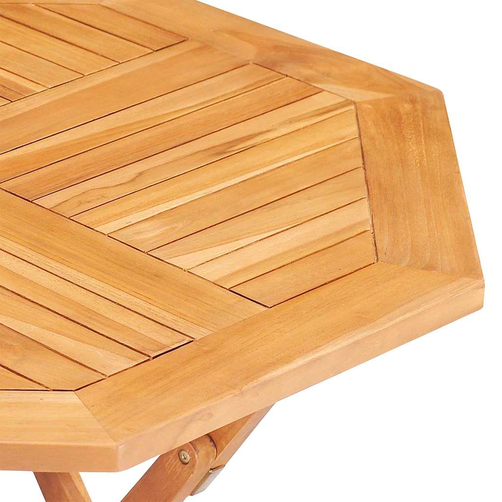 Garden Dining Set | Natural wooden colour | Solid teak wood | Medium