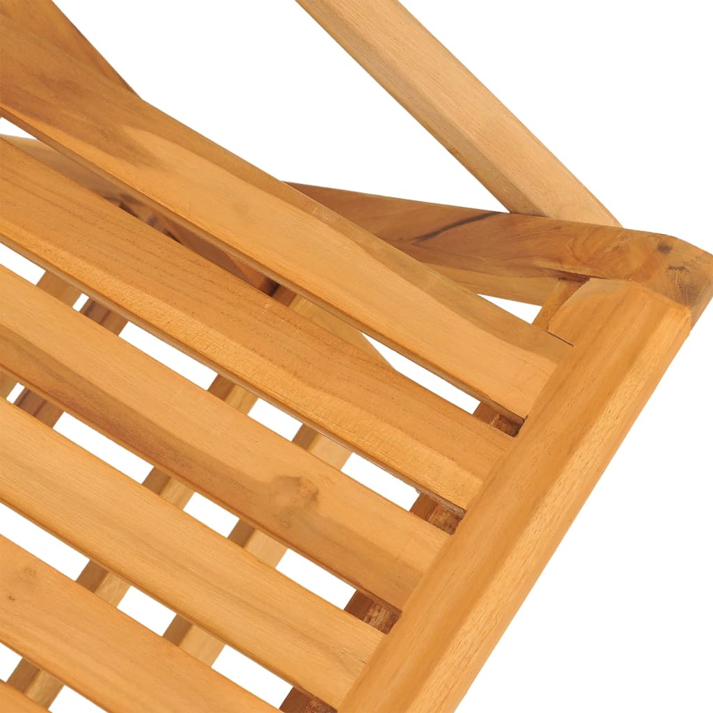 Garden Dining Set | Brown | Solid Teak Wood | 5 Piece Set | Foldable