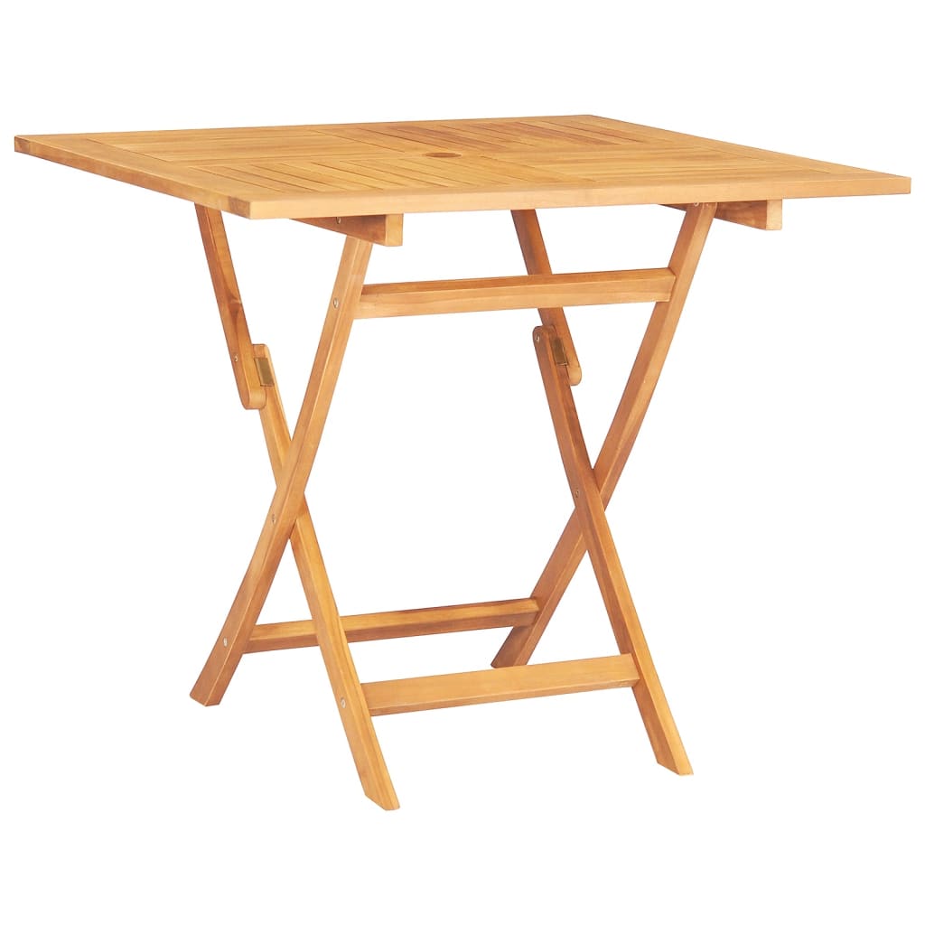 Garden Dining Set | Brown | Solid Teak Wood | 5 Piece Set | Foldable