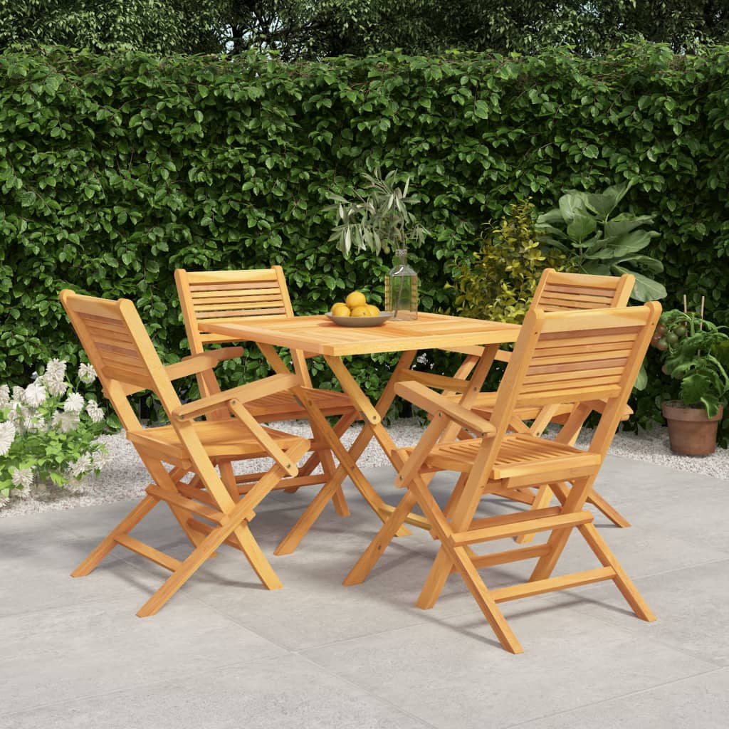 Garden Dining Set | Natural Teak | Solid Teak Wood | Medium | Foldable