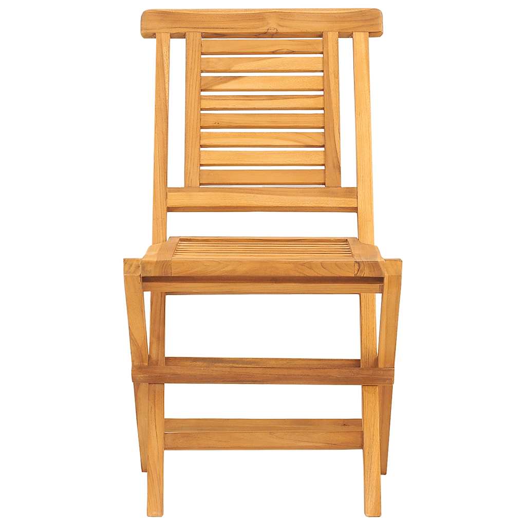 Folding Garden Chair | Set of 4 | Teak | Solid teak wood | Medium