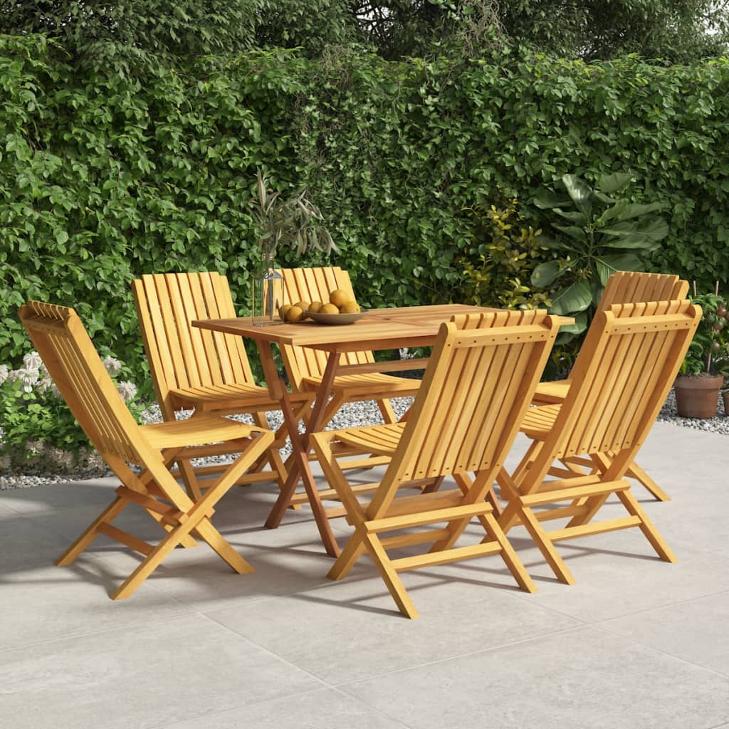 vidaXL Folding Garden Chairs 6 pcs 47x47x89 cm Solid Wood Teak