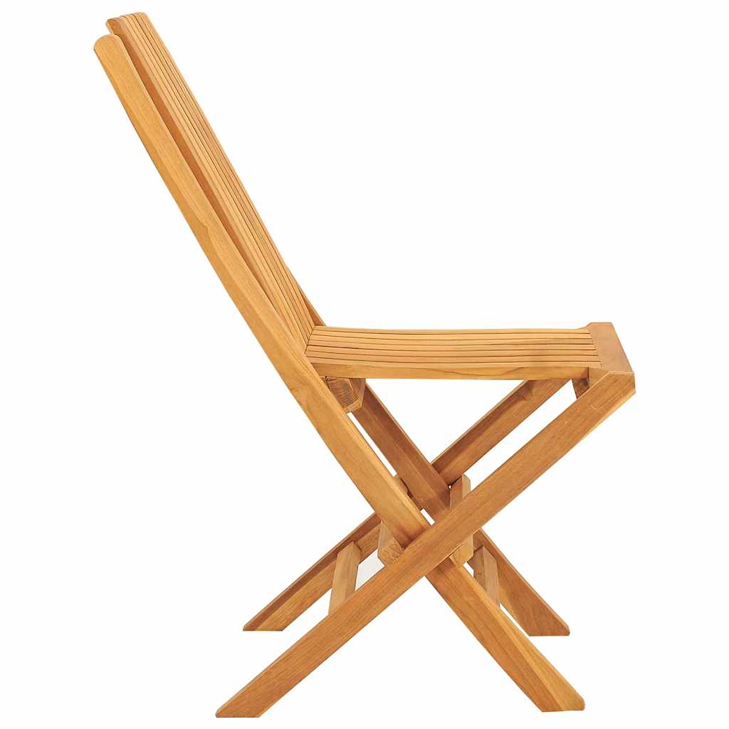 Folding Garden Chair | Set of 8 | Teak | Solid teak wood | Standard