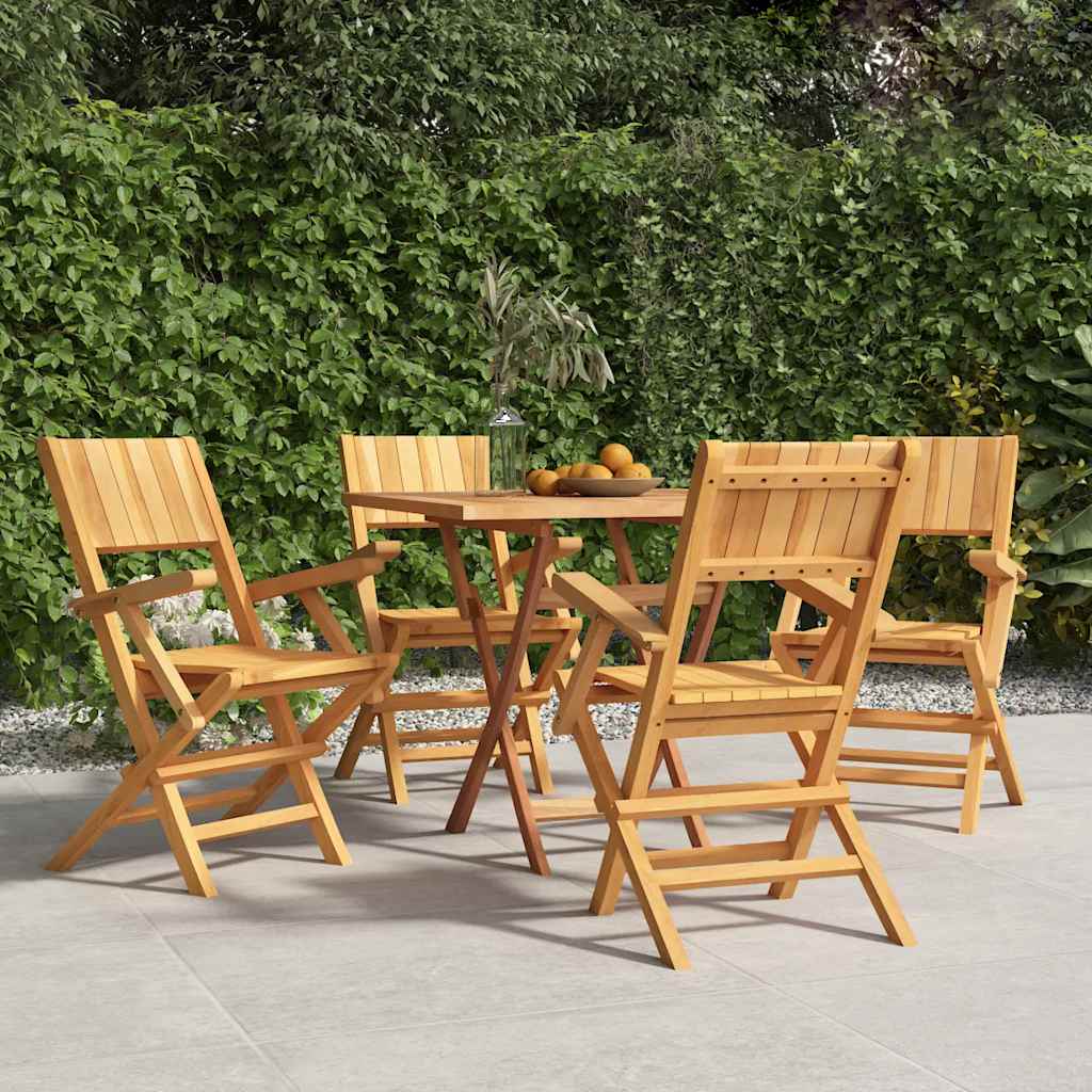 Folding Chairs 4 pcs 55x61x90 cm Solid Wood Teak