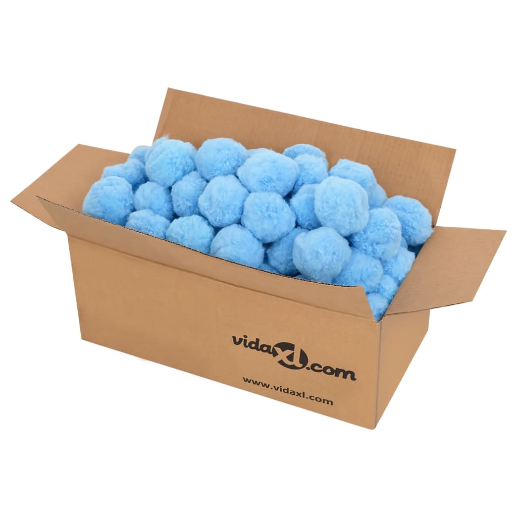 vidaXL Anti Bacteria Pool Filter Balls Blue 1400 g Polyethylene
