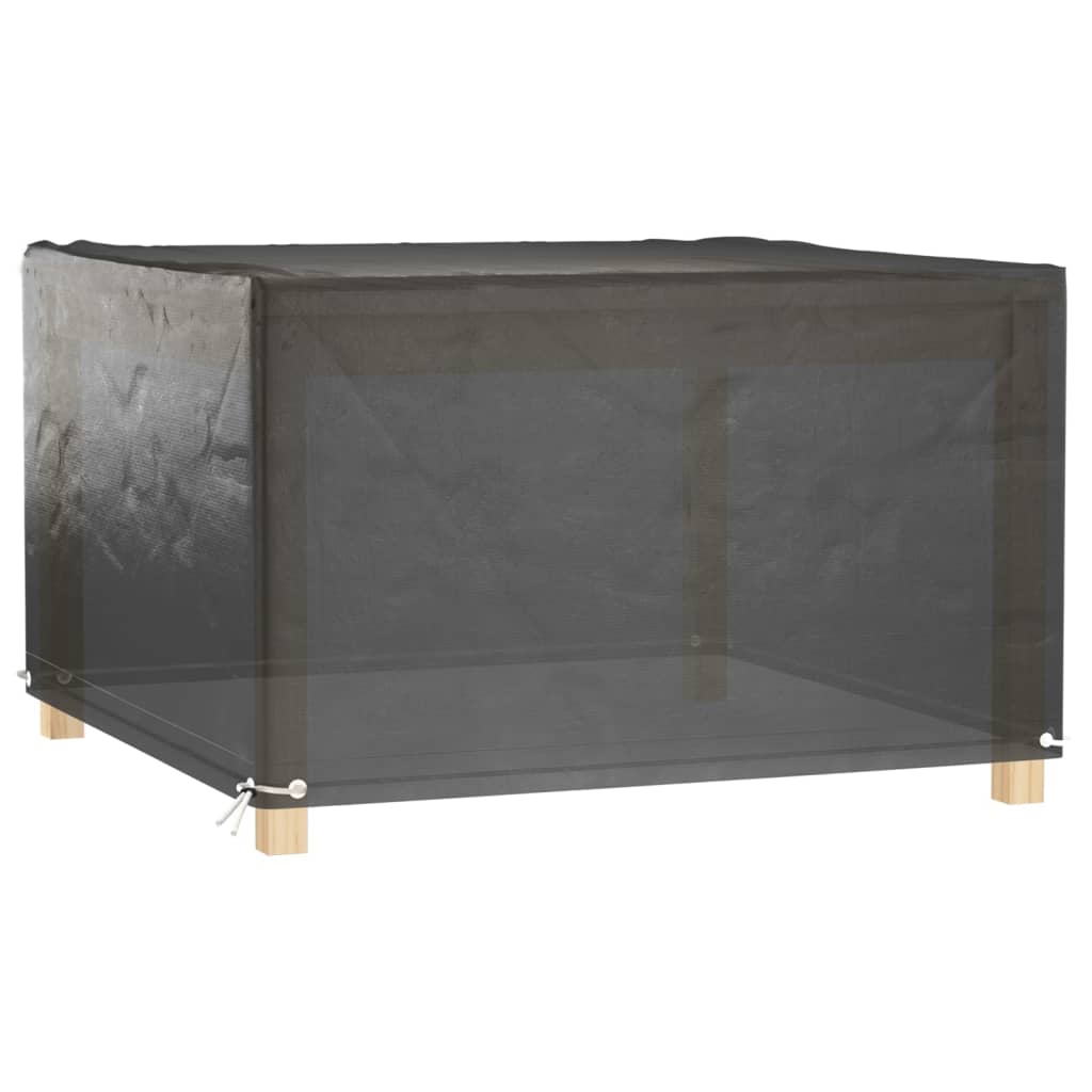 Garden Furniture Covers 2 pcs 8 Eyelets 125x125x75 cm Square