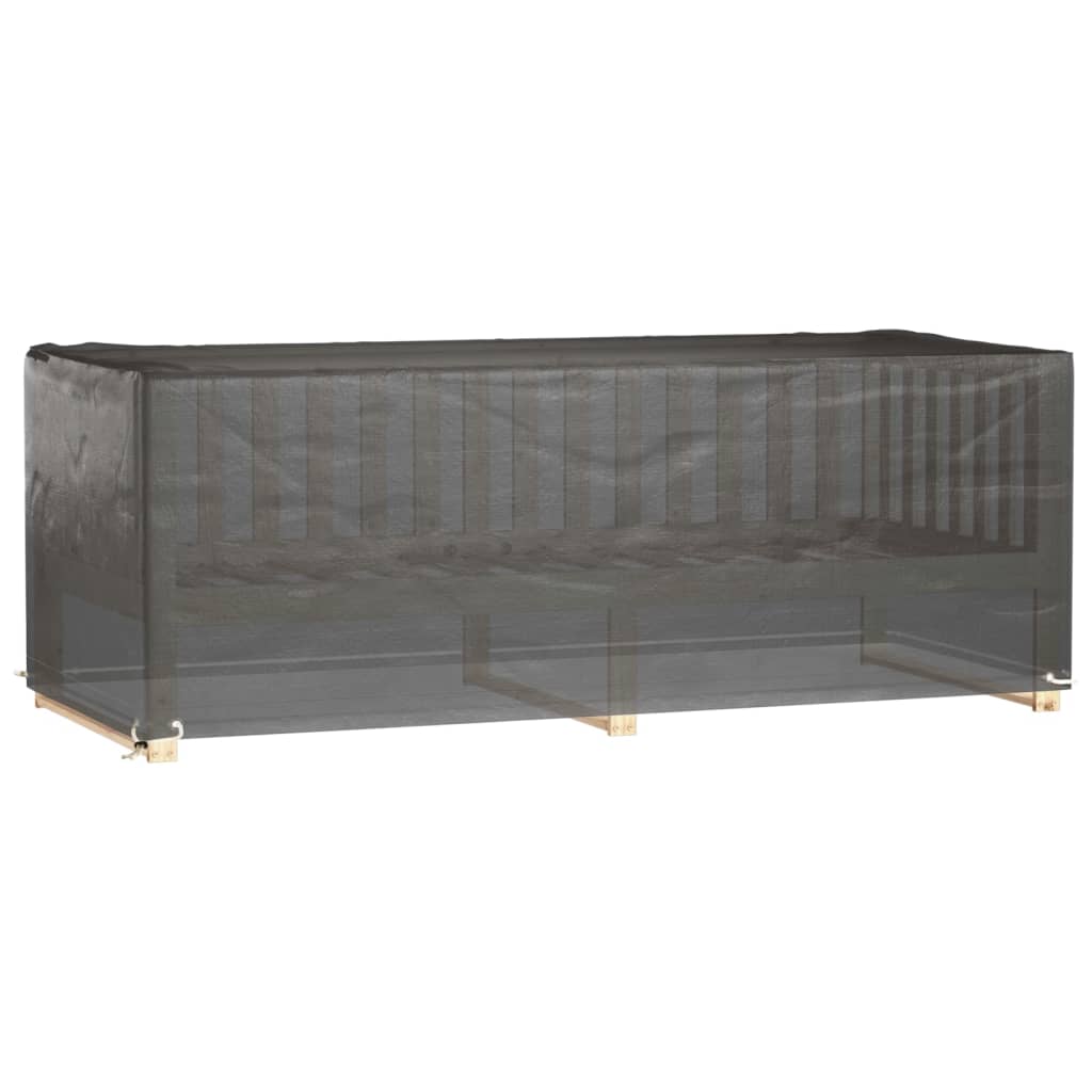 Garden Furniture Covers 2 pcs 8 Eyelets 192x82x65 cm Rectangular