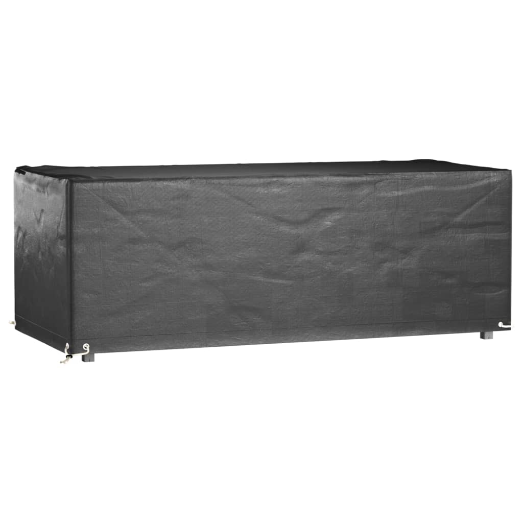 Garden Furniture Covers 2 pcs 8 Eyelets 192x82x65 cm Rectangular