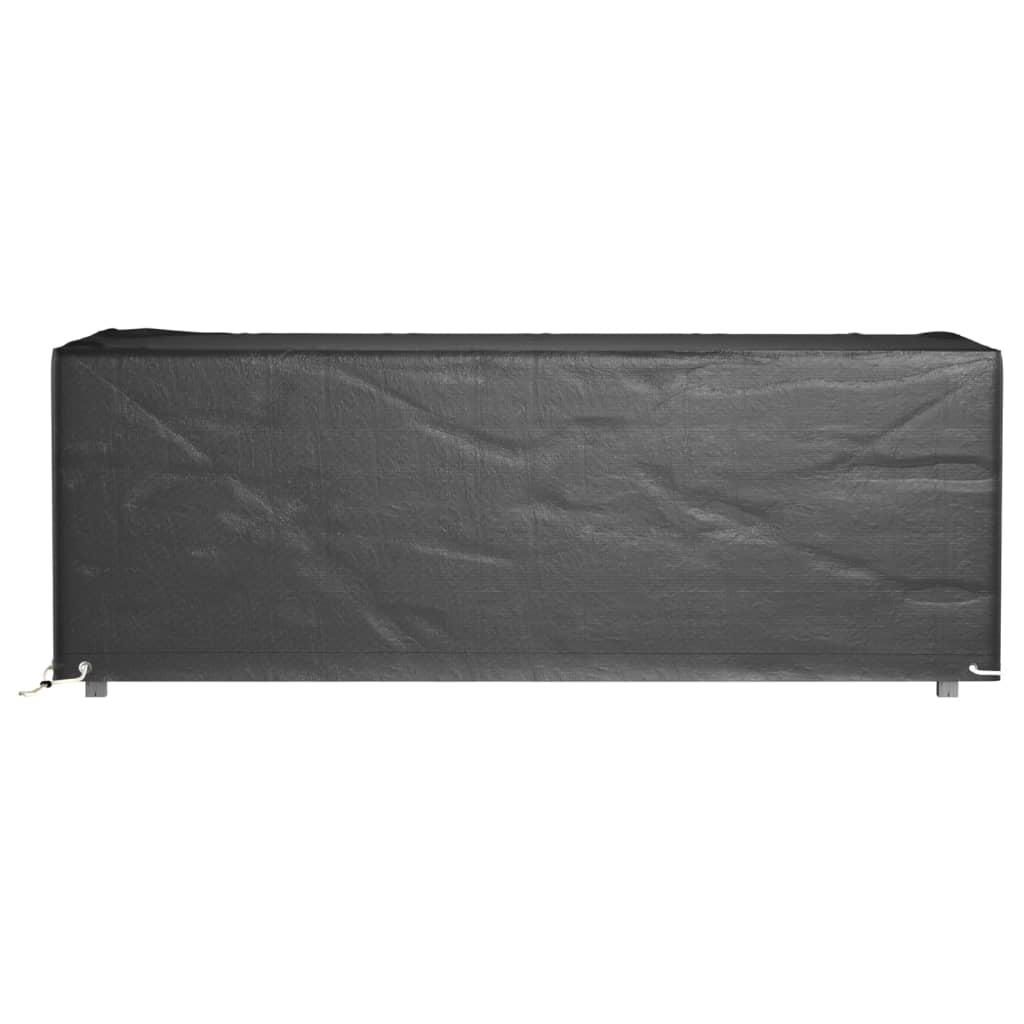Garden Furniture Covers 2 pcs 8 Eyelets 192x82x65 cm Rectangular