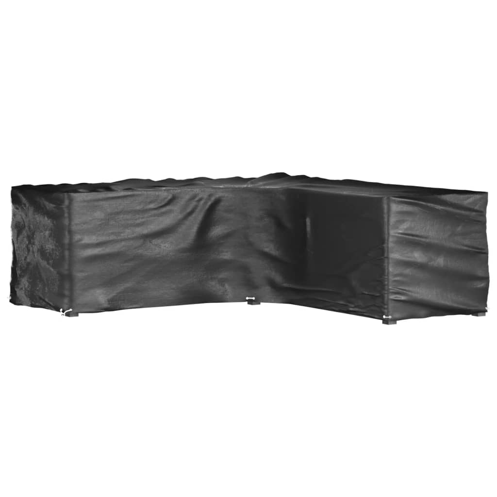 L-Shaped Garden Furniture Covers 2 pcs 16 Eyelets 285x285x90 cm