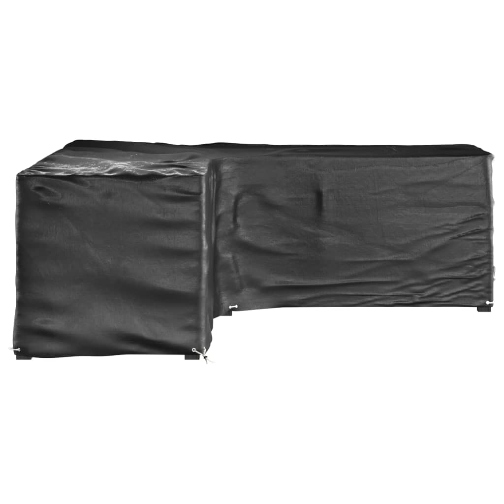L-Shaped Garden Furniture Covers 2 pcs 16 Eyelets 285x285x90 cm