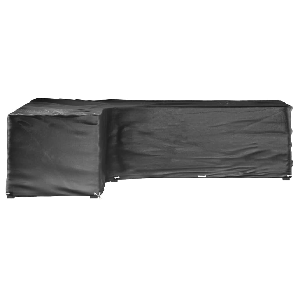 L-Shaped Garden Furniture Covers 2 pcs 18 Eyelets 220x285x80 cm