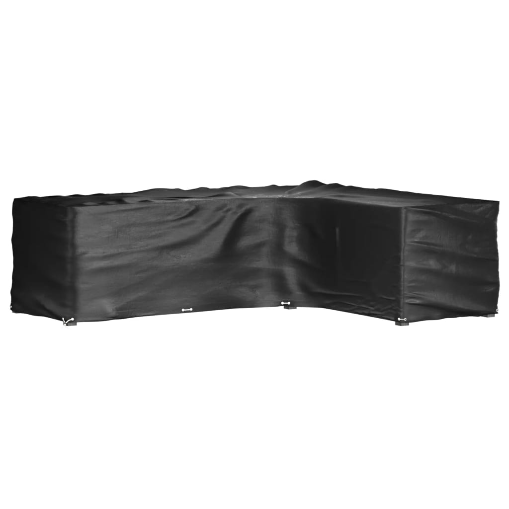L-Shaped Garden Furniture Covers 2 pcs 16 Eyelets 260x210x80 cm
