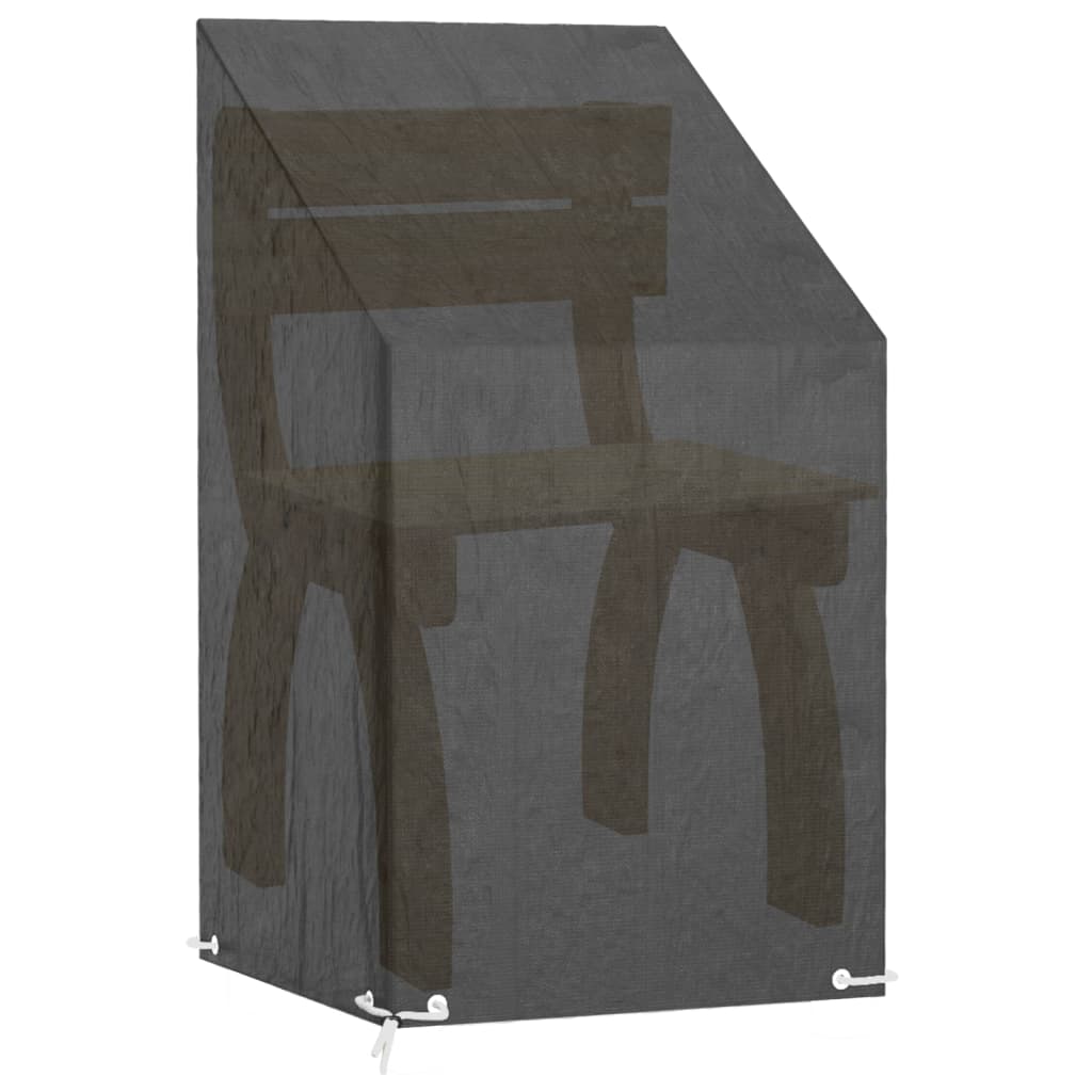 Garden Chair Covers 2 pcs 8 Eyelets 65x65x80/120 cm Polyethylene