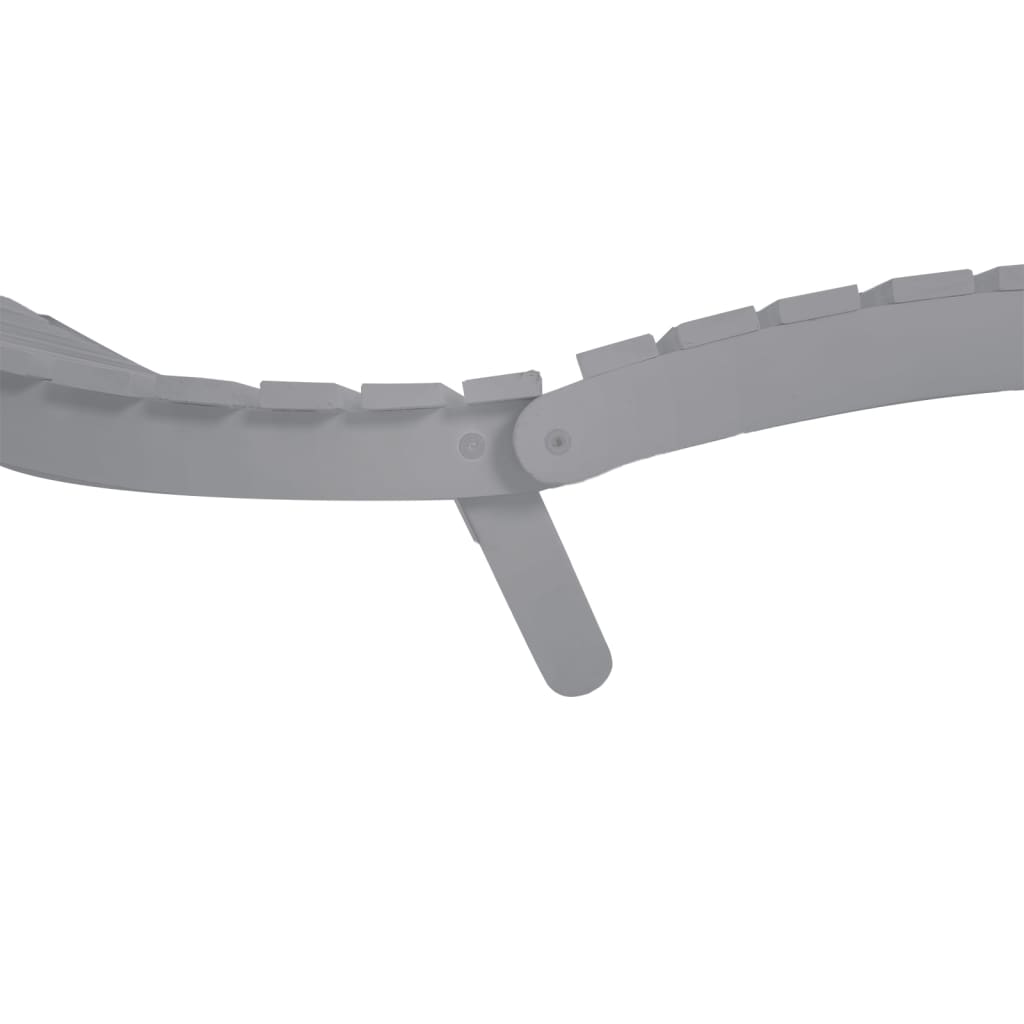 Sun Lounger |  Set of 2 | Grey | Solid acacia wood