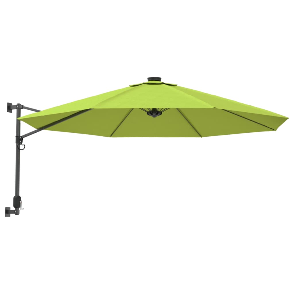 Wall-mounted Parasol Apple Green 290 cm