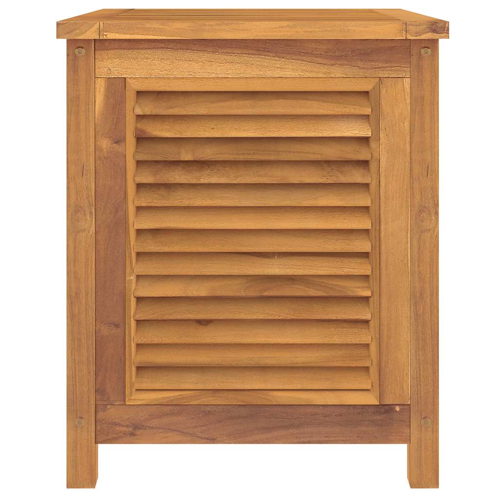Garden Storage Box with Bag 60x50x58 cm Solid Wood Teak