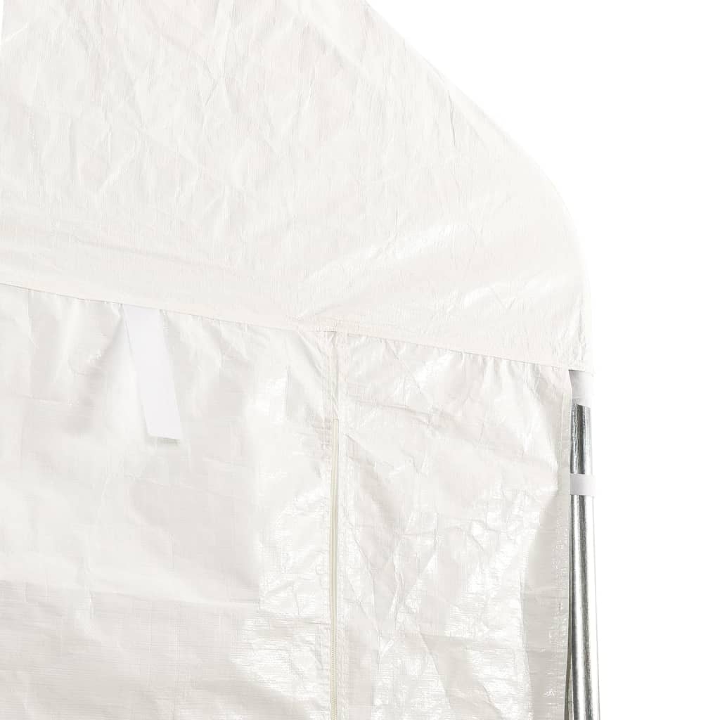 vidaXL Gazebo with Roof White 4.46x2.28x2.69 m Polyethylene