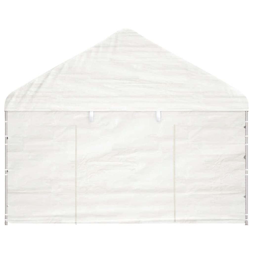 vidaXL Gazebo with Roof White 17.84x4.08x3.22 m Polyethylene