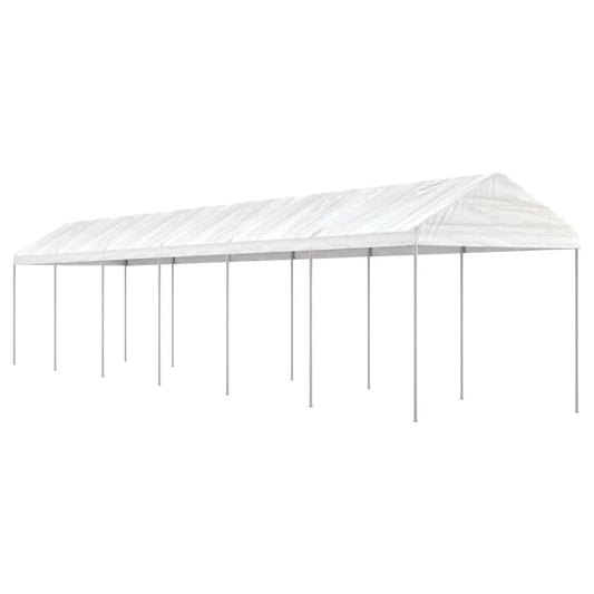 vidaXL Gazebo with Roof White 13.38x2.28x2.69 m Polyethylene