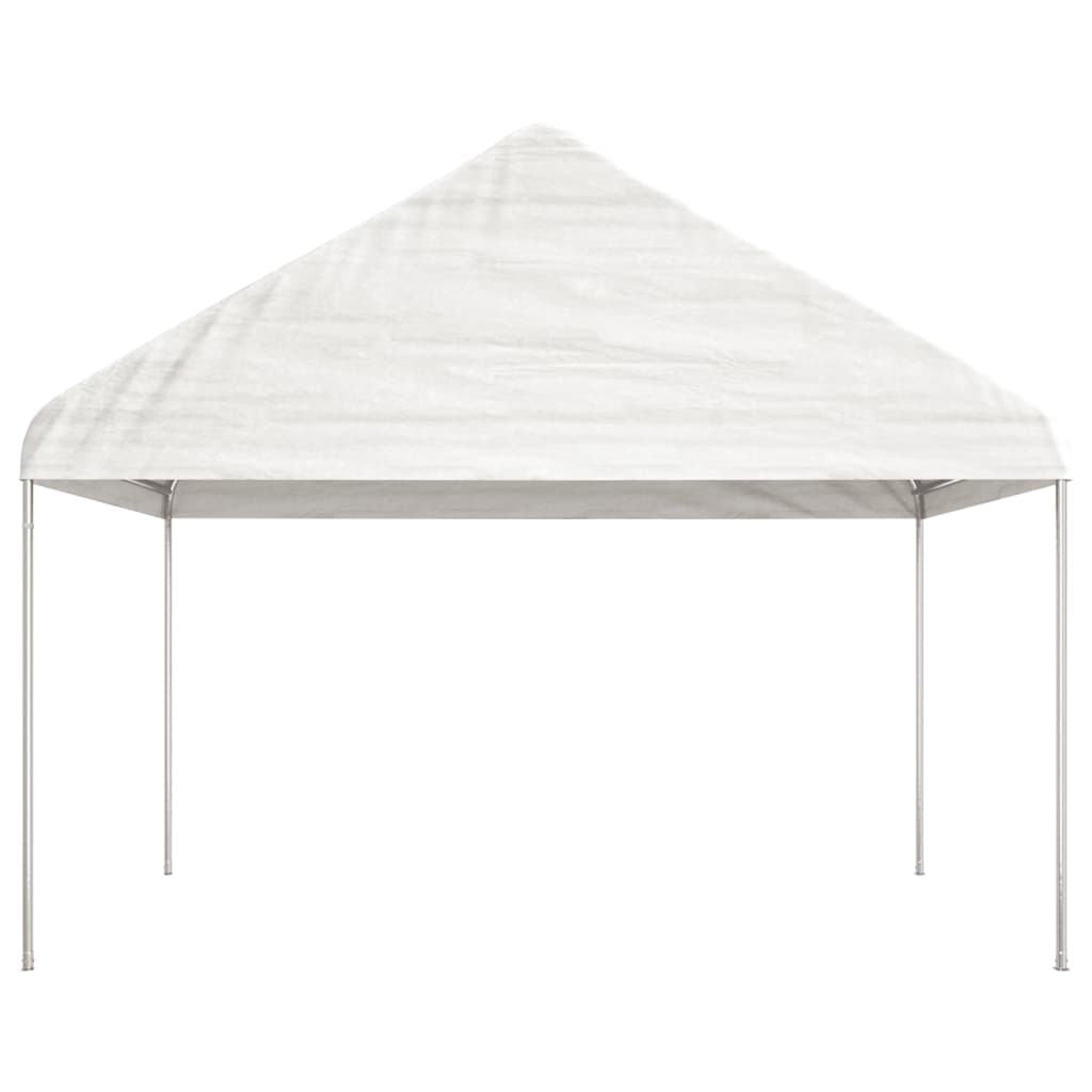 vidaXL Gazebo with Roof White 13.38x4.08x3.22 m Polyethylene