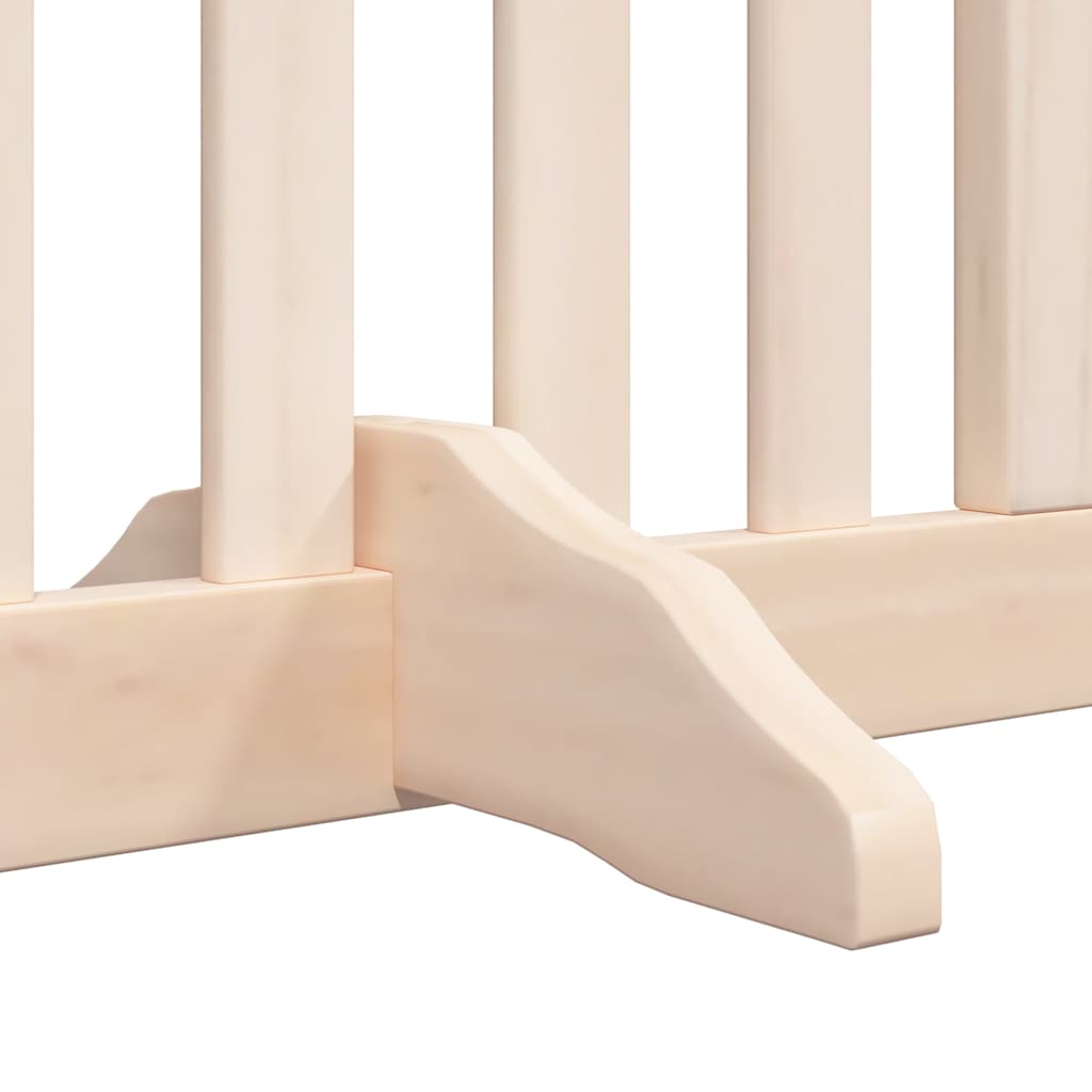 Dog Gate with Door Foldable 12 Panels 960 cm Poplar Wood