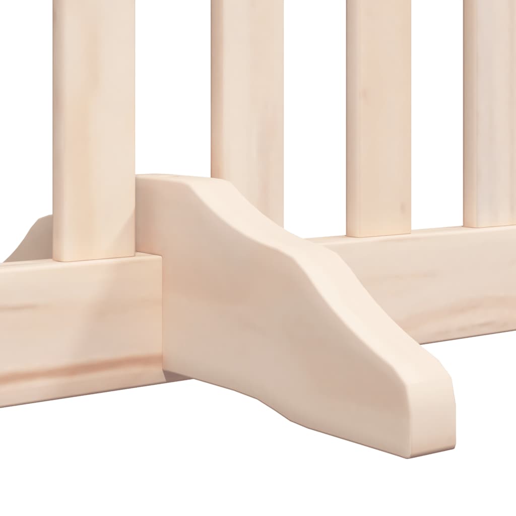 Dog Gate with Door Foldable 6 Panels 480 cm Poplar Wood