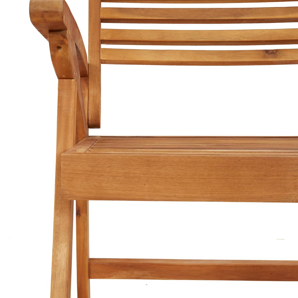 Garden Chairs 2 pcs 58x58x87 cm Solid Wood Acacia