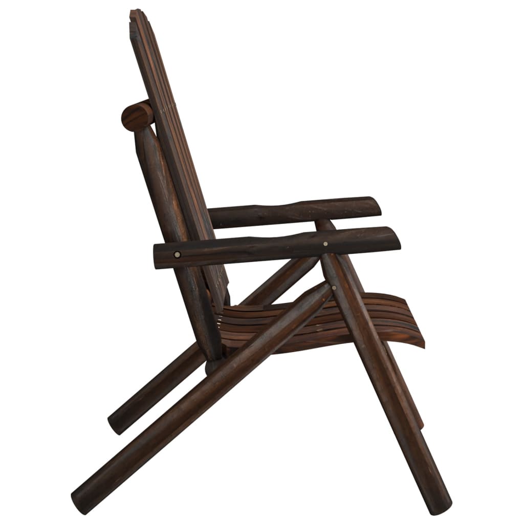 Garden Chair | Burned wood look | Solid Spruce Wood | Standard | Durable