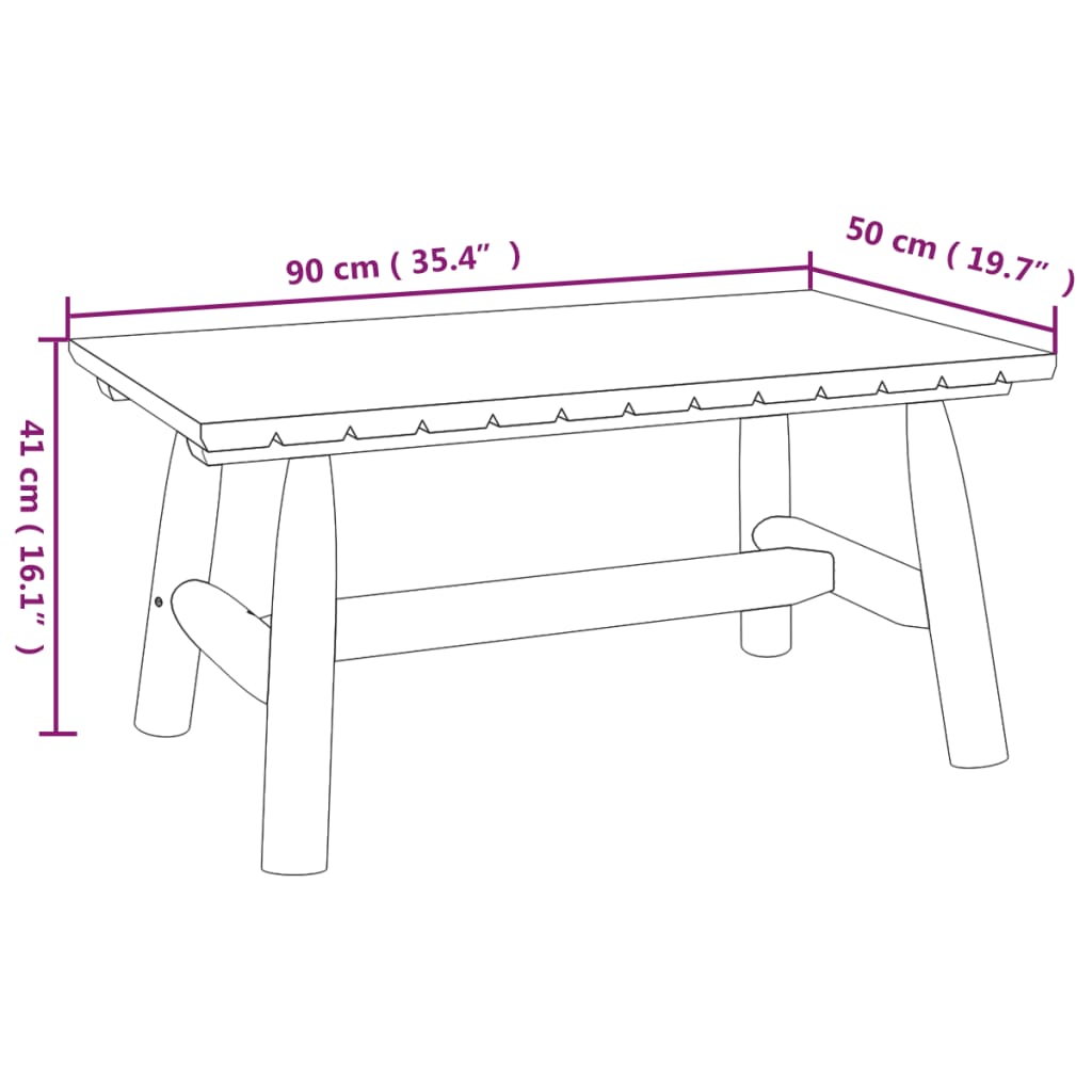 Coffee Table | Natural wood | Solid spruce wood | Medium | Durable