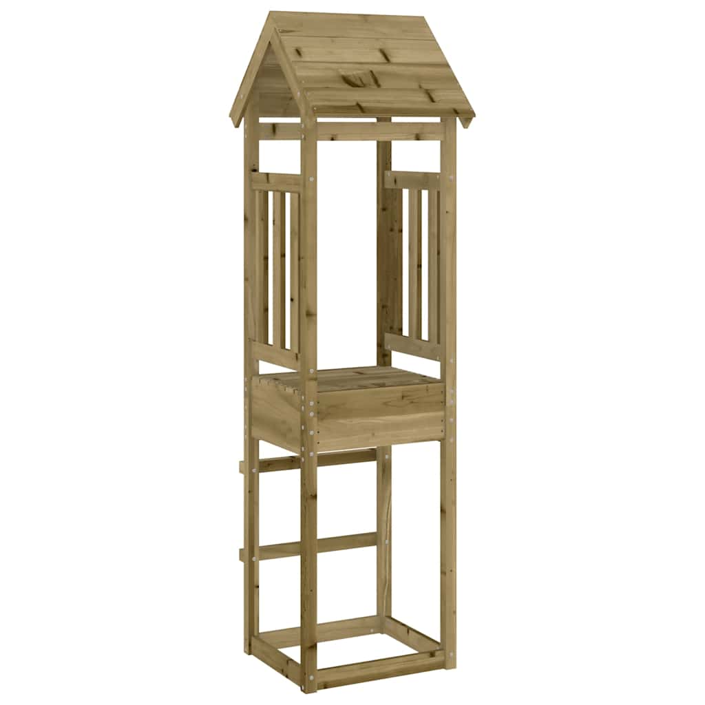 vidaXL Play Tower 52.5x46.5x206.5 cm Impregnated Wood Pine