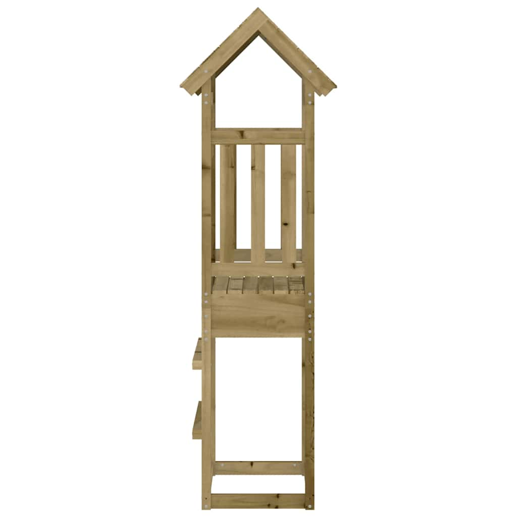 vidaXL Play Tower 52.5x46.5x206.5 cm Impregnated Wood Pine