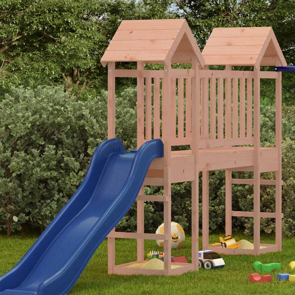 vidaXL Play Tower 53x46.5x194 cm Solid Wood Douglas