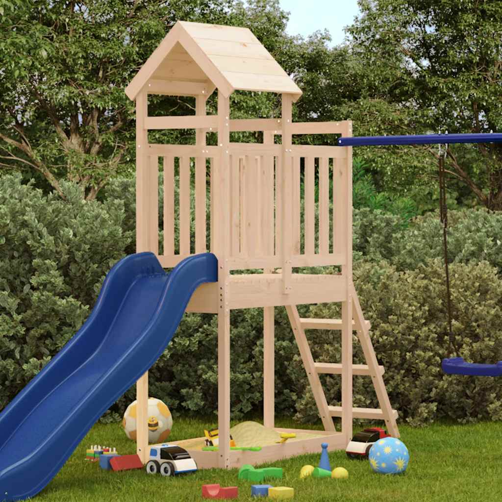 vidaXL Outdoor Playset 53x110x214 cm Solid Wood Pine