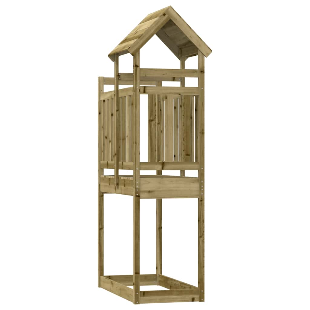 vidaXL Play Tower 52.5x110.5x214 cm Impregnated Wood Pine