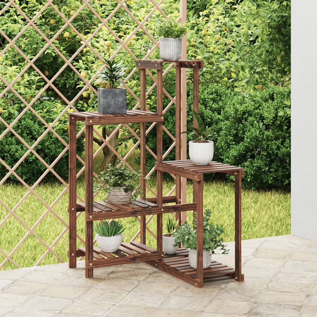 Flower Stand 62.5x61.5x101.5 cm Solid Wood Fir