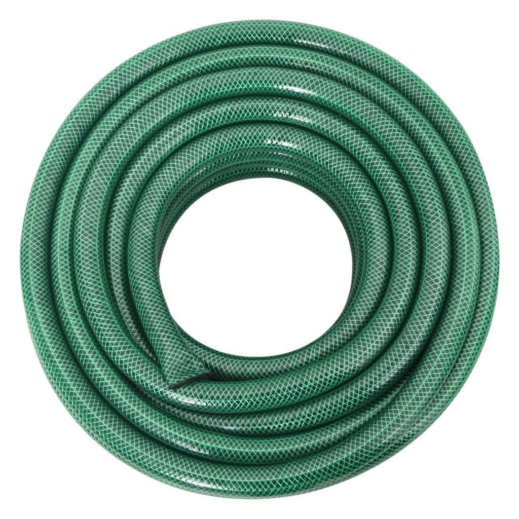 Garden Hose with Fitting Set Green 0,75" 20 m PVC