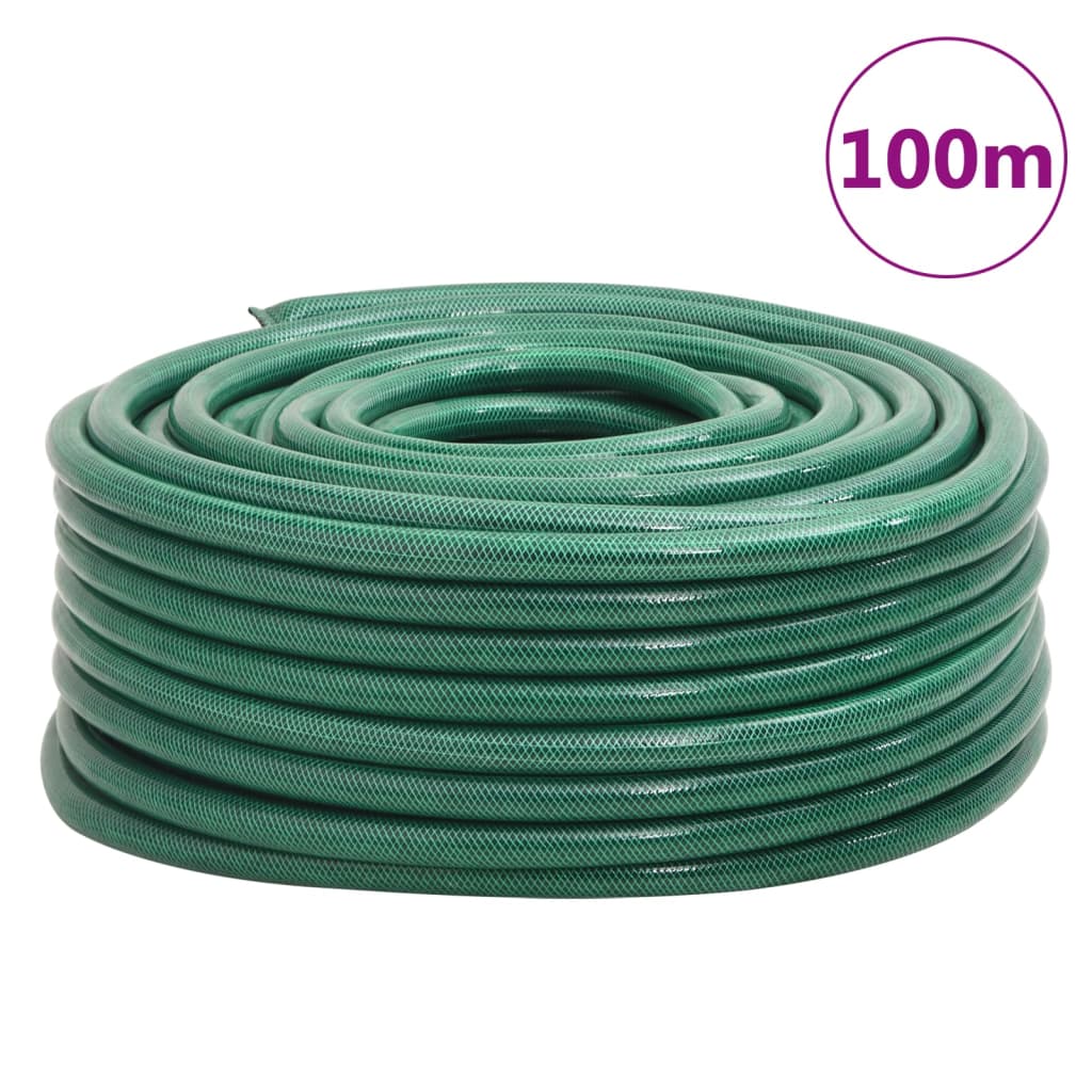 Garden Hose Green 1" 100 m PVC