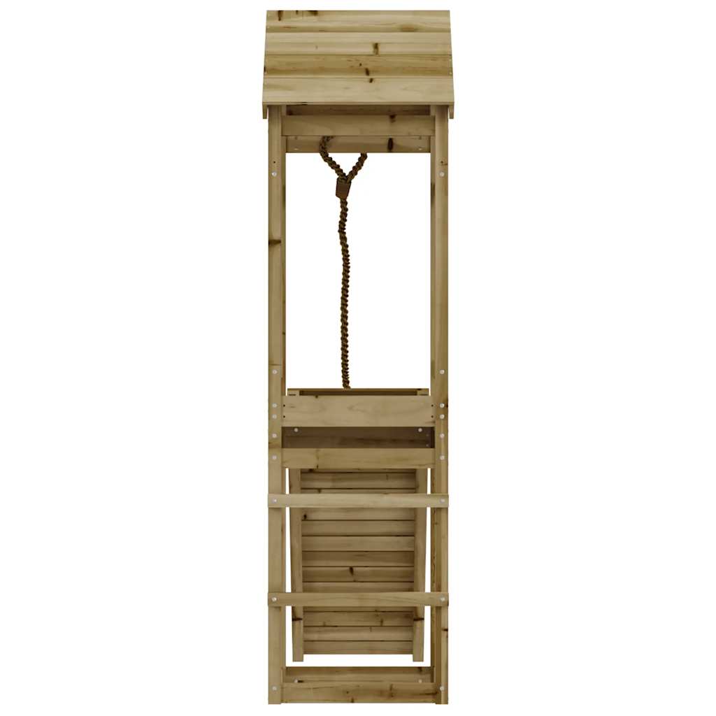 vidaXL Playhouse with Climbing Wall Impregnated Wood Pine