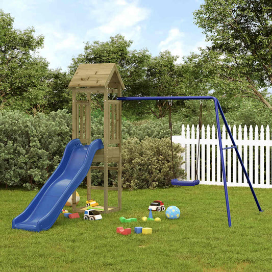 vidaXL Outdoor Playset Impregnated Wood Pine