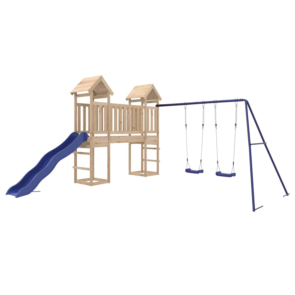 Outdoor Playset | Blue | Solid Pine Wood | Large | Durable | Playset