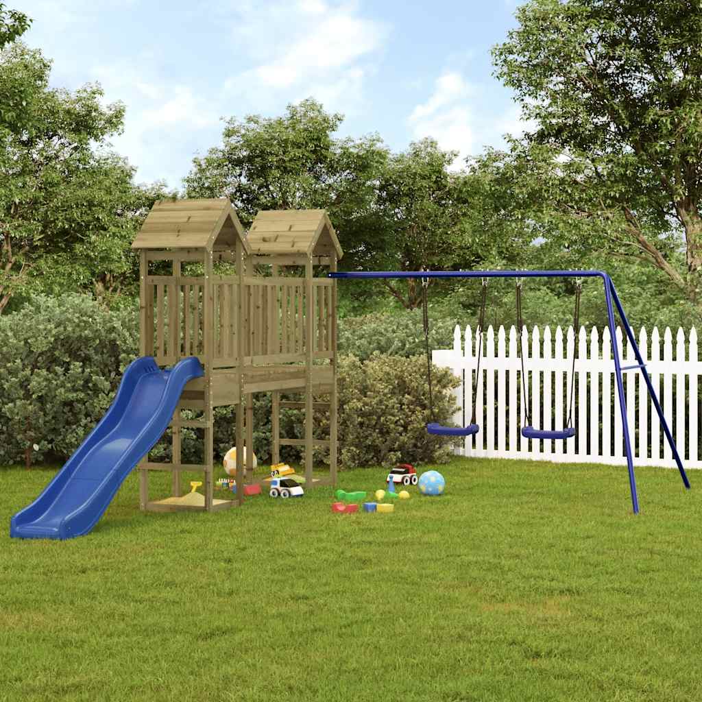 vidaXL Outdoor Playset Impregnated Wood Pine